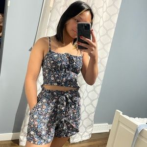 NWT floral two piece set